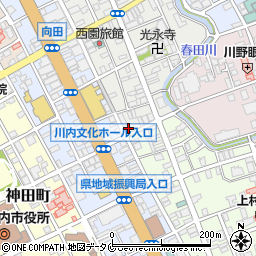 鹿児島県薩摩川内市向田本町2-6周辺の地図