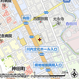 川内山形屋五階食堂周辺の地図