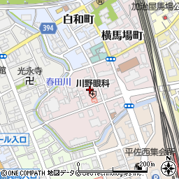 川野コンタクトレンズセンター周辺の地図