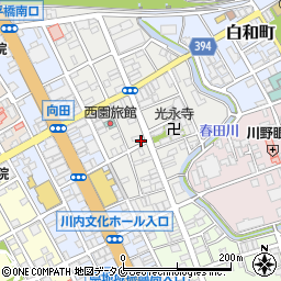 鹿児島県薩摩川内市向田本町10-1周辺の地図
