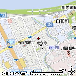 鹿児島県薩摩川内市向田本町9-4周辺の地図