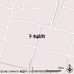 宮崎県都城市下水流町周辺の地図