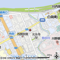 鹿児島県薩摩川内市向田本町9-10周辺の地図