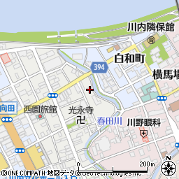 鹿児島県薩摩川内市向田本町7-17周辺の地図