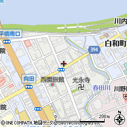 鹿児島県薩摩川内市向田本町14-7周辺の地図