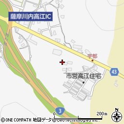 鹿児島県薩摩川内市高江町2375周辺の地図