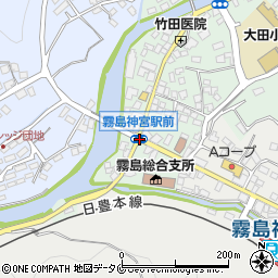 霧島神宮駅前周辺の地図