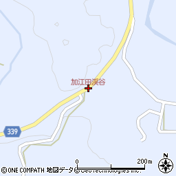 加江田渓谷周辺の地図