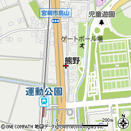 宮崎県宮崎市熊野1366周辺の地図