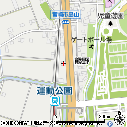 宮崎県宮崎市熊野1091-6周辺の地図