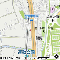 宮崎県宮崎市熊野1086-1周辺の地図