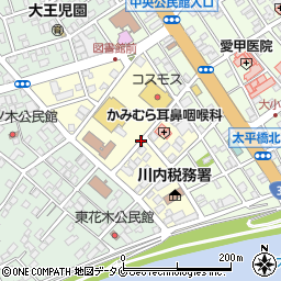 鹿児島県薩摩川内市若葉町周辺の地図