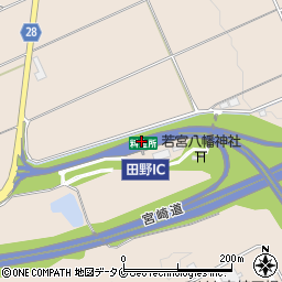 西日本高速道路株式会社　田野料金所周辺の地図