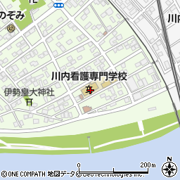 川内市医師会事務局周辺の地図