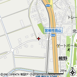 宮崎県宮崎市熊野1334-8周辺の地図