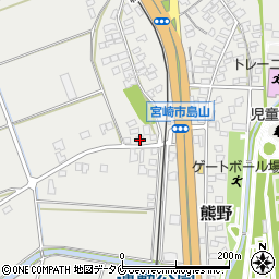 宮崎県宮崎市熊野1334-4周辺の地図