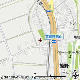 宮崎県宮崎市熊野1334-5周辺の地図