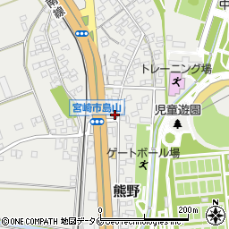 宮崎県宮崎市熊野1376-4周辺の地図