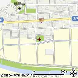 前鶴街区公園トイレ周辺の地図