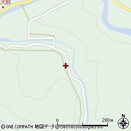 鹿児島県霧島市牧園町下中津川1704周辺の地図