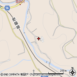 鹿児島県霧島市隼人町嘉例川3644周辺の地図