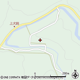 鹿児島県霧島市牧園町下中津川1674周辺の地図