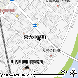 鹿児島県薩摩川内市東大小路町38-2周辺の地図