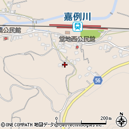 鹿児島県霧島市隼人町嘉例川2272周辺の地図