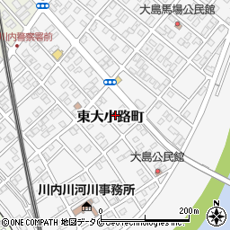 鹿児島県薩摩川内市東大小路町38-5周辺の地図