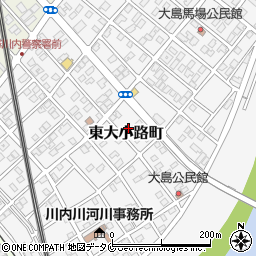 鹿児島県薩摩川内市東大小路町38-6周辺の地図