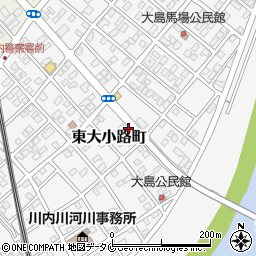 鹿児島県薩摩川内市東大小路町38-21周辺の地図