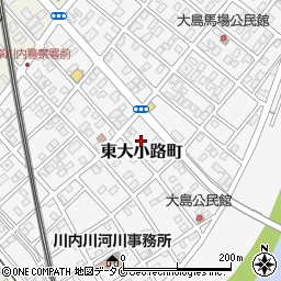 鹿児島県薩摩川内市東大小路町38-7周辺の地図