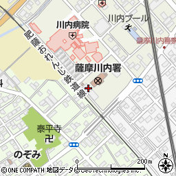 鹿児島県交通安全協会薩摩川内地区協周辺の地図