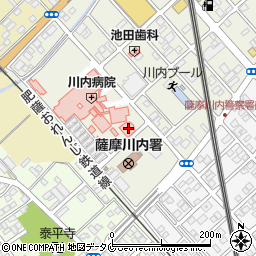 鹿児島県薩摩川内市原田町2-62周辺の地図