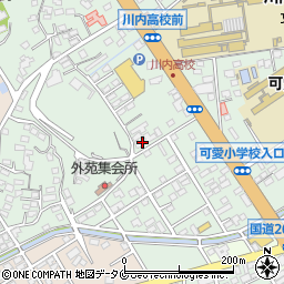 中越パルプ工業株式会社　川内工場独身寮周辺の地図