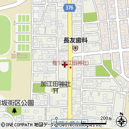 宮崎県宮崎市学園木花台桜周辺の地図