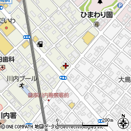 マルコ株式会社　川内店周辺の地図
