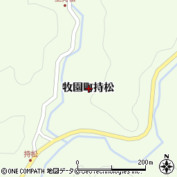 鹿児島県霧島市牧園町持松周辺の地図
