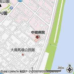 中郷病院周辺の地図