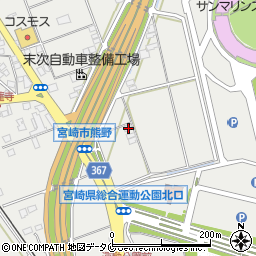 宮崎県宮崎市熊野1487周辺の地図