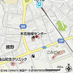 宮崎市木花体育館周辺の地図