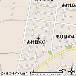 宮崎県宮崎市田野町あけぼの３丁目周辺の地図