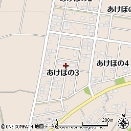宮崎県宮崎市田野町（あけぼの３丁目）周辺の地図