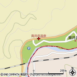 青井岳温泉周辺の地図