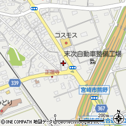 宮崎県宮崎市熊野10399-3周辺の地図