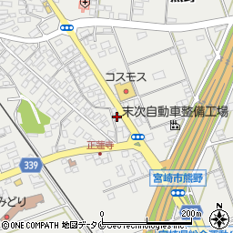 宮崎県宮崎市熊野10399-1周辺の地図