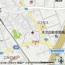 宮崎県宮崎市熊野10415周辺の地図