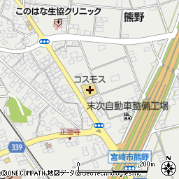 宮崎県宮崎市熊野1556-1周辺の地図