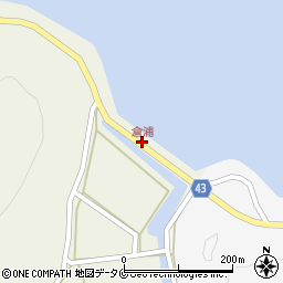 倉浦周辺の地図