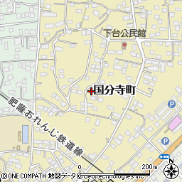 鹿児島県薩摩川内市国分寺町周辺の地図